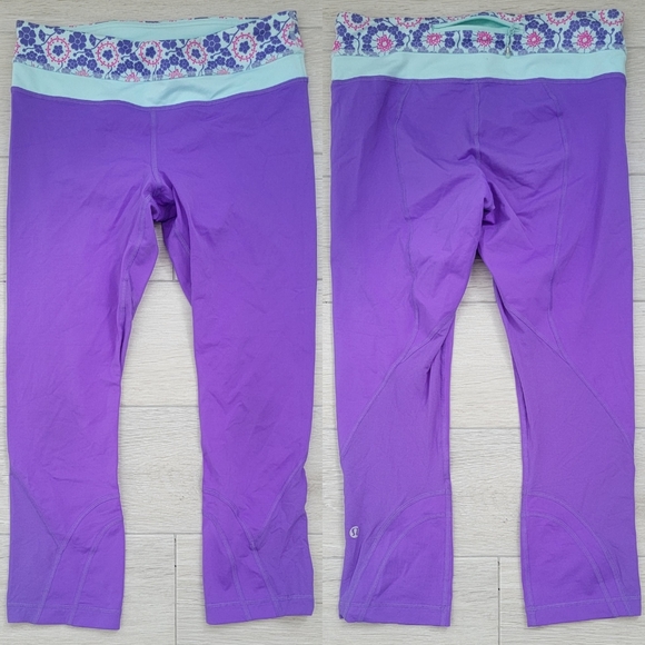 LULULEMON RUN Inspire Crop ll In Power Purple 6. - Picture 5 of 10